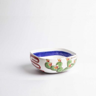 Salad Bowl Folk Prickly Pear CTQ22A02 Salad Bowl Folk Prickly Pear CTQ22A02
